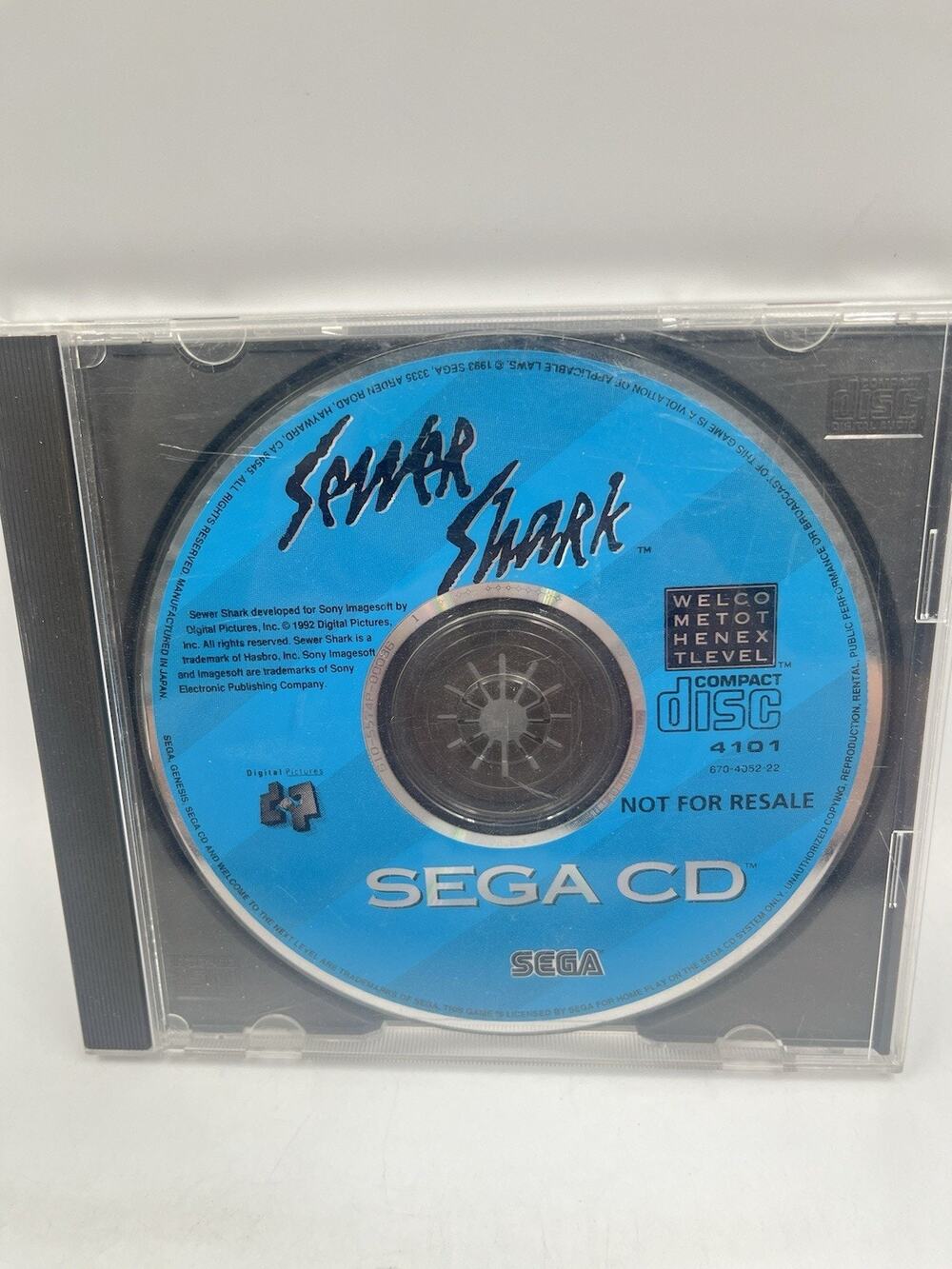 Sewer Shark (Sega CD, 1992) - DISC ONLY With Case Shown In Pictures